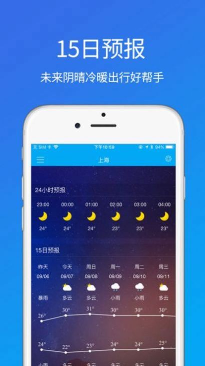 每周天气手机软件app截图