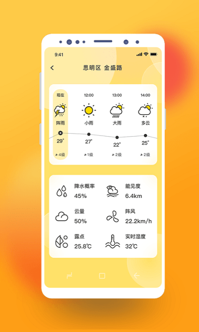 极简桌面天气2022手机软件app截图