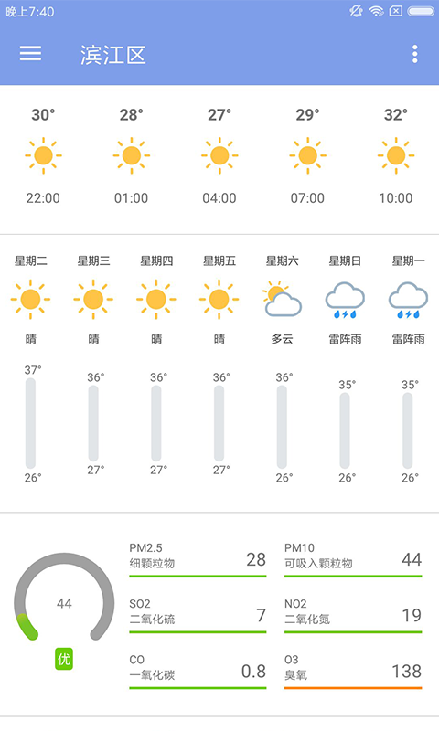 浣熊天气手机软件app截图