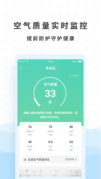 橡果天气预报手机软件app截图