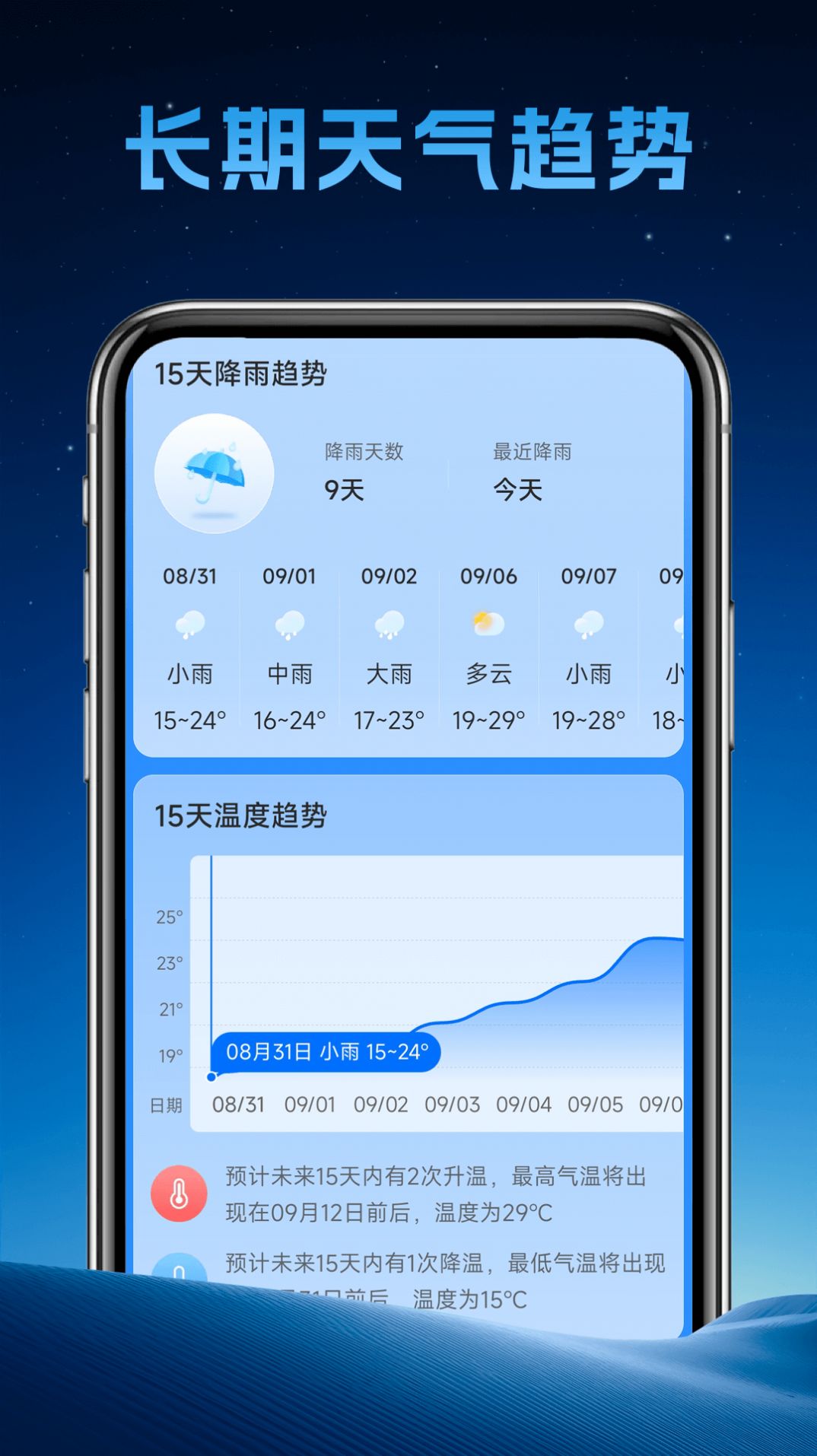 长安天气预报15天天气手机软件app截图