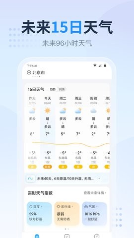 天气预报指南手机软件app截图