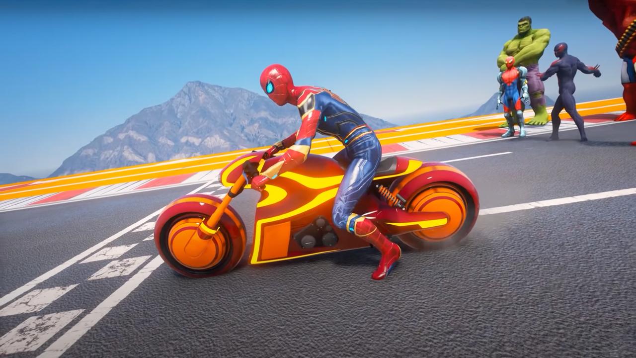 超人英雄赛车安卓版手游app截图