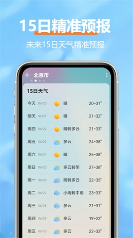 柔云天气安卓版手机软件app截图