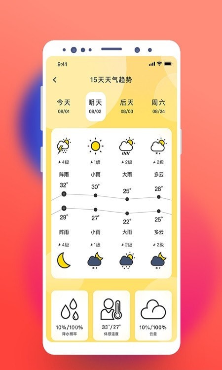 气象桌面天气免费版手机软件app截图